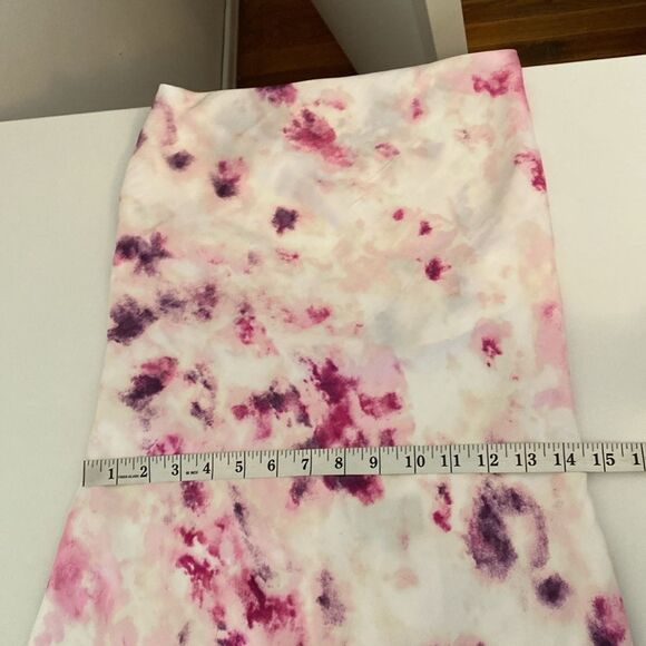 Bardot Cream & Purple Cowl Neck Satin Midi Slip Dress Size 8 - Picture 11 of 12